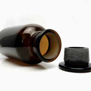 500ml Wide Mouth Glass Stopper Amber Laboratory Reagent Bottle