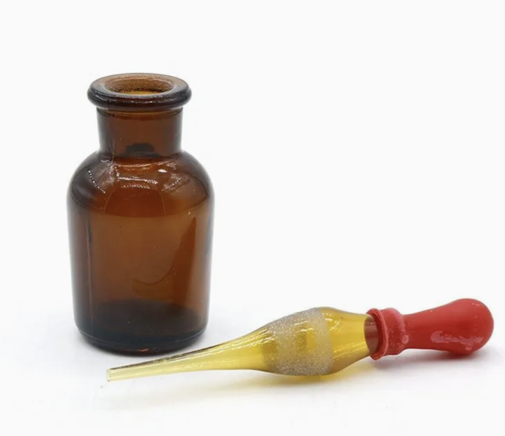 Amber Glass Dropper Bottle 30ml Drop Reagent Flask Lab Chemical Glassware