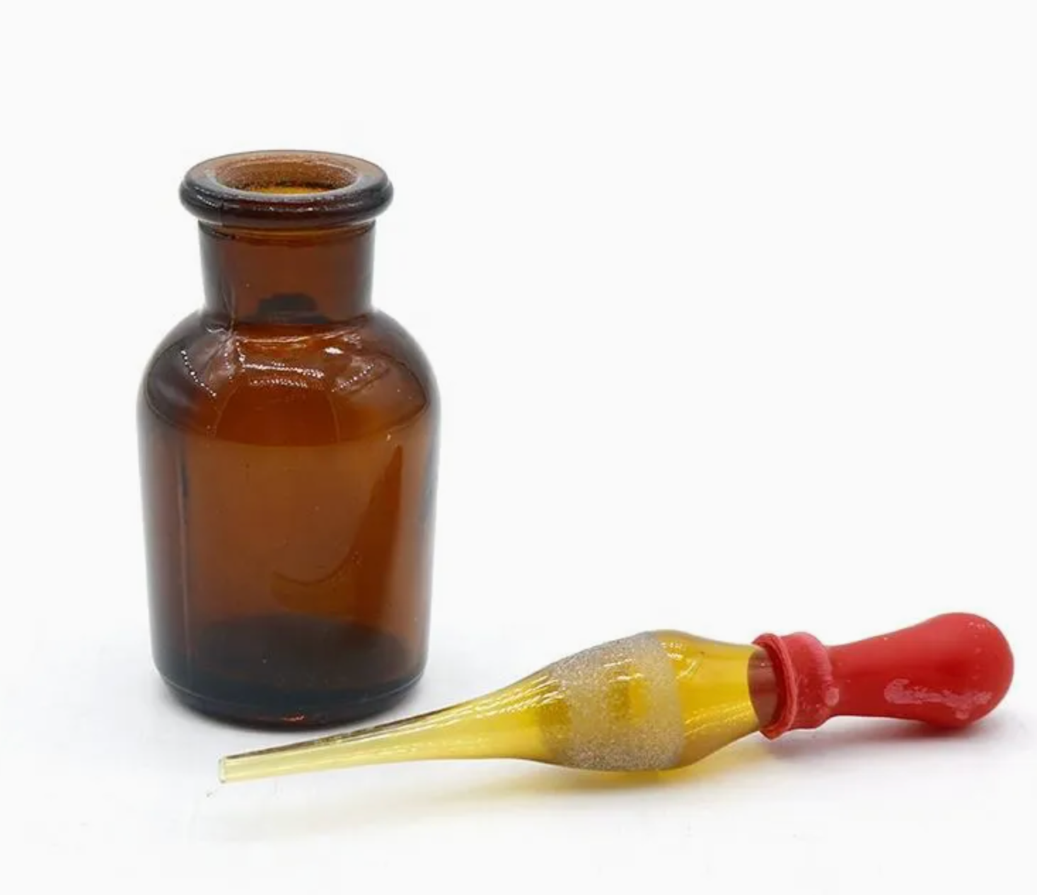 Amber Glass Dropper Bottle 30ml Drop Reagent Flask Lab Chemical Glassware